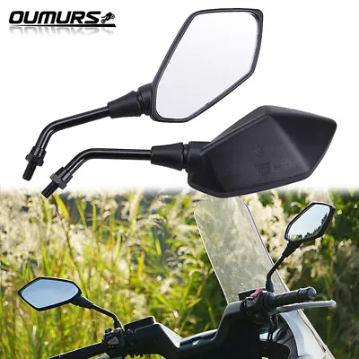 Universal Motorcycle Motorbike Rearview Rear View Side Mirror 10mm For Honda • $17.69