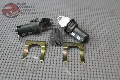 $29.41 • Buy 66-68 Mopar A B Body Dodge Plymouth Igniton Door Lock Cylinder Replacement Keys