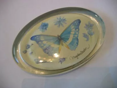 HALLMARK MARJOLEIN BASTIN Butterflies Oval Paperweight • $9.95