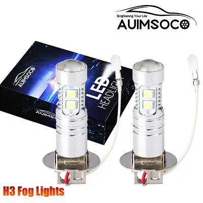 2x H3 6000K Super Bright White 110W LED Light Bulbs Kit Fog Driving Light SETS • $18.99
