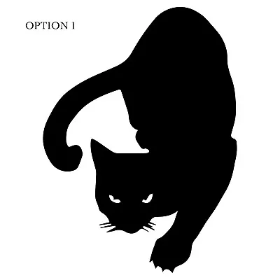 Cat Sticker Vinyl Decal - Kitten Silhouette Pet Animal Kitty Car Window Bumper • $2.50