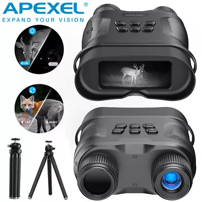 APEXEL HD Video Digital Zoom Night Vision Infrared Hunting Binoculars IR Camera • $39.99