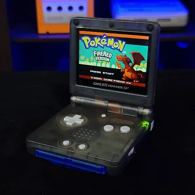Smoke Grey Nintendo Game Boy Advance GBA SP IPS MOD Adjustable Brightness • $199.99