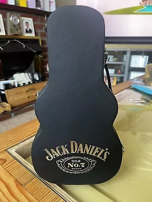 Jack Daniels Leather Guitar Bottle Case And Bottle Topper With Empty Bottle. • £25
