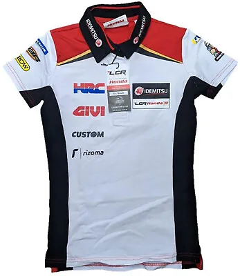 POLO LCR Honda Team Bike MotoGP BSB Women's Poloshirt NEW! Ladies White • £8.87
