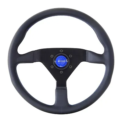MOMO MonteCarlo Steering Wheel 350mm Blue Stitching  MONTECARLO • $205