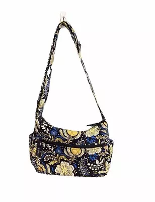 Vera Bradley Ellie Blue Purse Retired Shoulderbag Elephant Pattern Adj Strap • $19.99