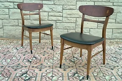 Pair Of Mid Century Danish Modern Lane Acclaim Dining Chairs • $799.99