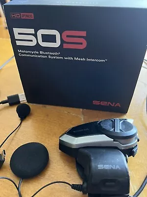 USED SENA 50S-10 Motorcycle Bluetooth Helmet Headset - Single Kit. • $102.50