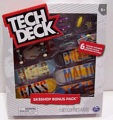 Tech Deck Sk8shop Bonus Pack - 6 Boards + Extras • $15