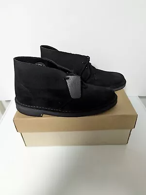 Clarks Originals Ladies Desert Boots Suede Black UK 6 EU 39.5 BNIB • $116.15