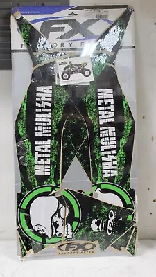 Factory Effex ATV Green Metal Mulisha Graphics Kit For '07-'13 Kawasaki KFX 450 • $114.99