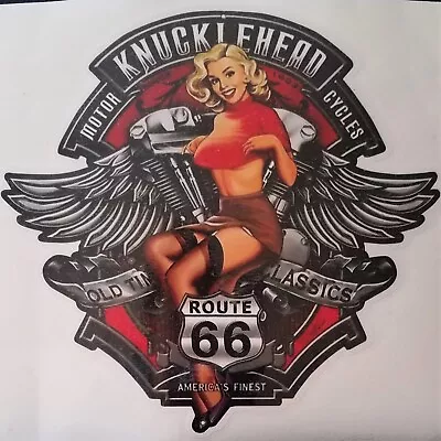 Sticker | Retro Vintage 50's/60's Decal | Knucklehead| Route 66 | 3.25  X 5  • $8.13