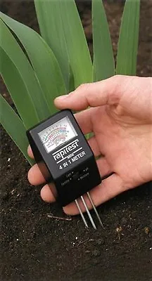 LUSTER LEAF 1818 RAPIDTEST 4-in-1 Mini Soil Plant PH MOISTURE LIGHT Meter Tester • $13.45