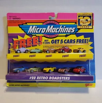 1996 Galoob Micro Machines - #20 Retro Roadsters - Bonus 5 Cars  • $20