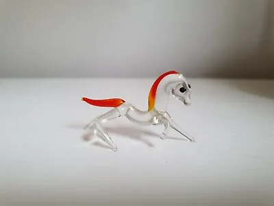 Tiny Murano Glass Figurine Animals Miniature Lampwork Horse • £9.99