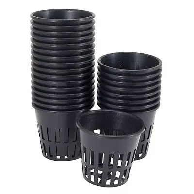 Heavy Duty Net Pot 3  - 20 Pack - Hydroponics Aeroponics Cup Outer Lip Seed • $12