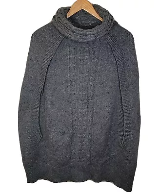 GAP MATERNITY Alpaca Wool Blend Sleeveless Cowl Neck Poncho Sweater Women's Sm • $12.73