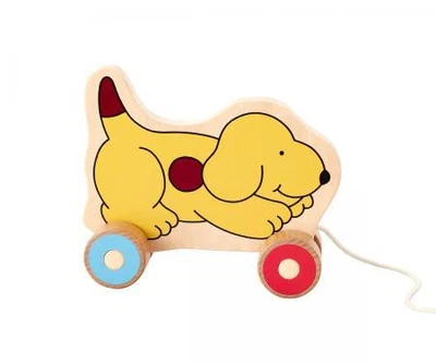£9.99 • Buy Rainbow Designs Wooden Toys Pull Along Fun With Spot The Dog