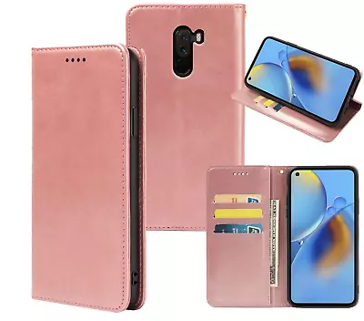 Xiaomi Pocophone F1 Pu Leather Slim Flip Case Concealed Magnet • $7.90