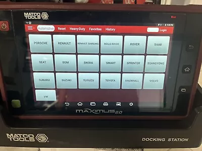 Matco Tools Maximus 2.0 Automotive Diagnostic Scanner W/ Adaptor Box & Accessor. • $949.99