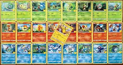 Pokemon Cards 25 McDonalds Non Holo Complete Set 25th Anniversary 2021 • $22.70