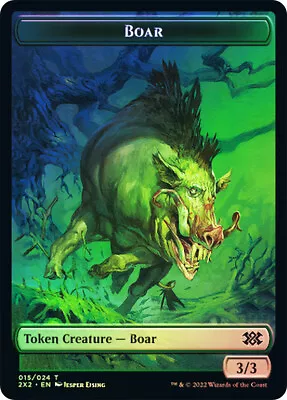 MTG FOIL {Boar Token} // {Vampire Token}  - Double Masters 2022 • $1.69