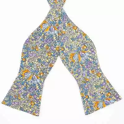 NWT Daniel Cremieux Floral 100% Silk Self Tie Bow Tie Bowtie • $20