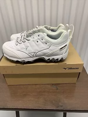 Mizuno 9-Spike Swift 7 320638.0000 White Women's Softball Metal Cleats Size 6 • $29.99