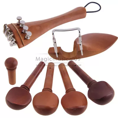 4/4 Jujube Wood Violin Parts Accessories Set Of 12pcs • $12.10