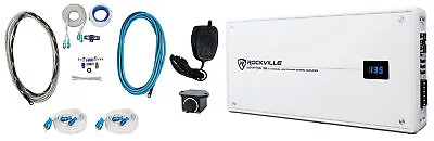 Rockville KRYPTON S6 Marine/Boat 2600 Watt 6 Channel Amplifier+PA Mic+Amp Kit • $293.95