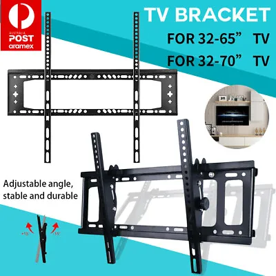 $12.96 • Buy TV Wall Mount Bracket Tilt Slim LCD LED 32 40 42 47 50 55 60 62 65 70 75 Inch