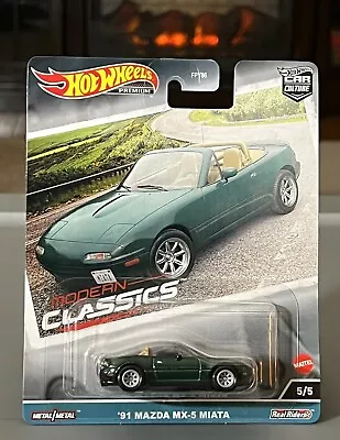 2023 Hot Wheels Premium Car Culture Modern Classics #5/5 '91 MAZDA MX-5 MIATA • $10.99