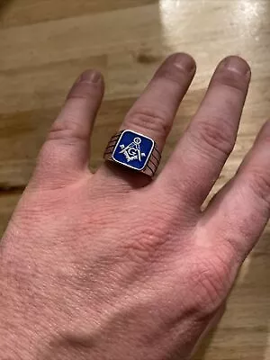 £26.07 • Buy Mason Ring Chrome George Washington Masonic Aficionado Collector Mens GIFT