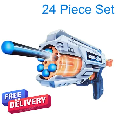 Storm-Z Dart Firing Gun With 18 Foam Darts Target Goggles Etc 24 Piece Set • £17.95