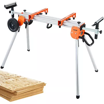 VEVOR 100in Miter Saw Stand With One-piece Mounting Brackets Sliding Rail 500lbs • $95.99