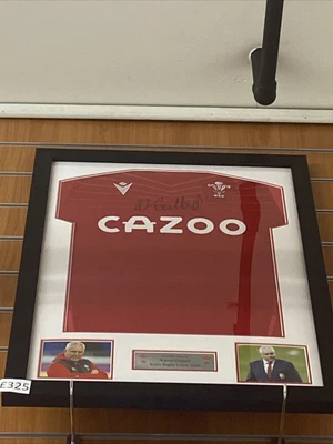 £325 • Buy Warren Gatland Wales Rugby Union Signed Shirt With COA