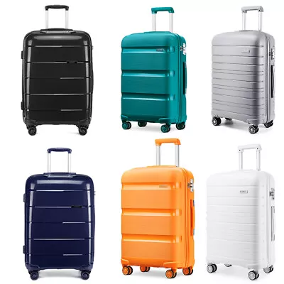 28 Inch Large Suitcase Case Hard Shell Trolley Travel Luggage Polypropylene • £43.99