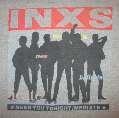 INXS NEED YOU TONIGHT/MEDIATE T SHIRT Vtg Band Concert Michael Hutchence S/XS • $47.99