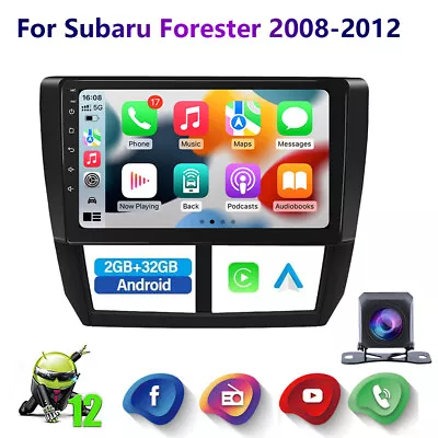 2+32G Android 12 FOR Subaru Forester Impreza WRX 2008-2012 Car Radio Stereo GPS • $119.99