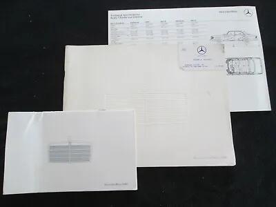 1980 Mercedes Benz BIG Brochure 300D 450SLC 450SEL 280E 450SL Catalog 450 SL SEL • $39.98