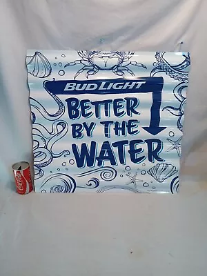 2015 Bud Light Beer Metal Sign 24 X 22  Better By The Water • $40