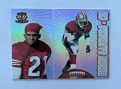DEION SANDERS 1995 PACIFIC COLLECTION #78 49ers Football Card • $4.99