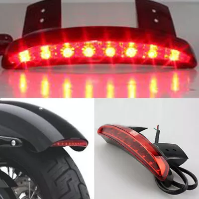 Custom Motorcycle Fender Chopped LED Brake Stop Tail Light For Harley Bobber US • $16.49