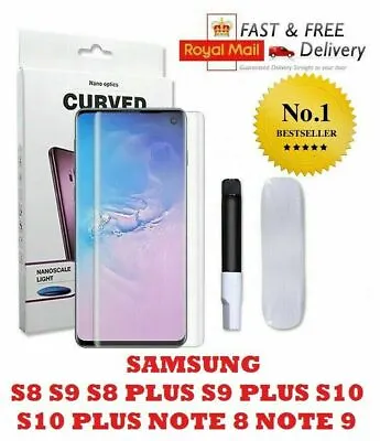 £4.72 • Buy Samsung S10 S10 Plus Full Glue UV Curved Liquid Tempered Glass Screen Protector