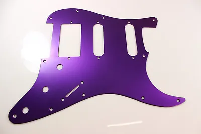 Brushed Purple Anodized  Aluminum HSS Strat Pickguard- Fits Fender Stratocaster • $87.49