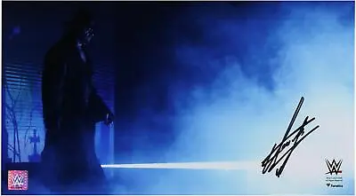 The Undertaker WWE Autographed 10  X 18  Entrance Photograph • £337.79