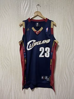 CLEVELAND CAVALIERS BASKETBALL SHIRT JERSEY ADIDAS Sz M MEN LEBRON JAMES #23 NA • $89.99