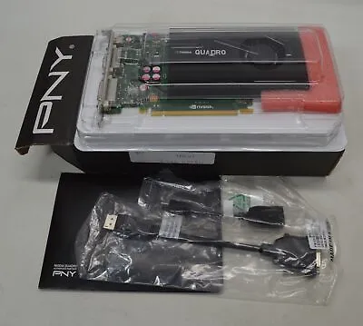 PNY Nvidia Quadro K2000D 2GB GDDR5 1xMini DP 2xDVI Graphics Card • $32