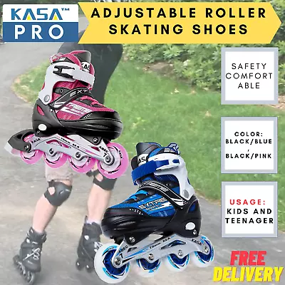 Kasa Roller Blades Kids & Teenager Adjustable Roller Skating Shoes Inline Skate • $65.69